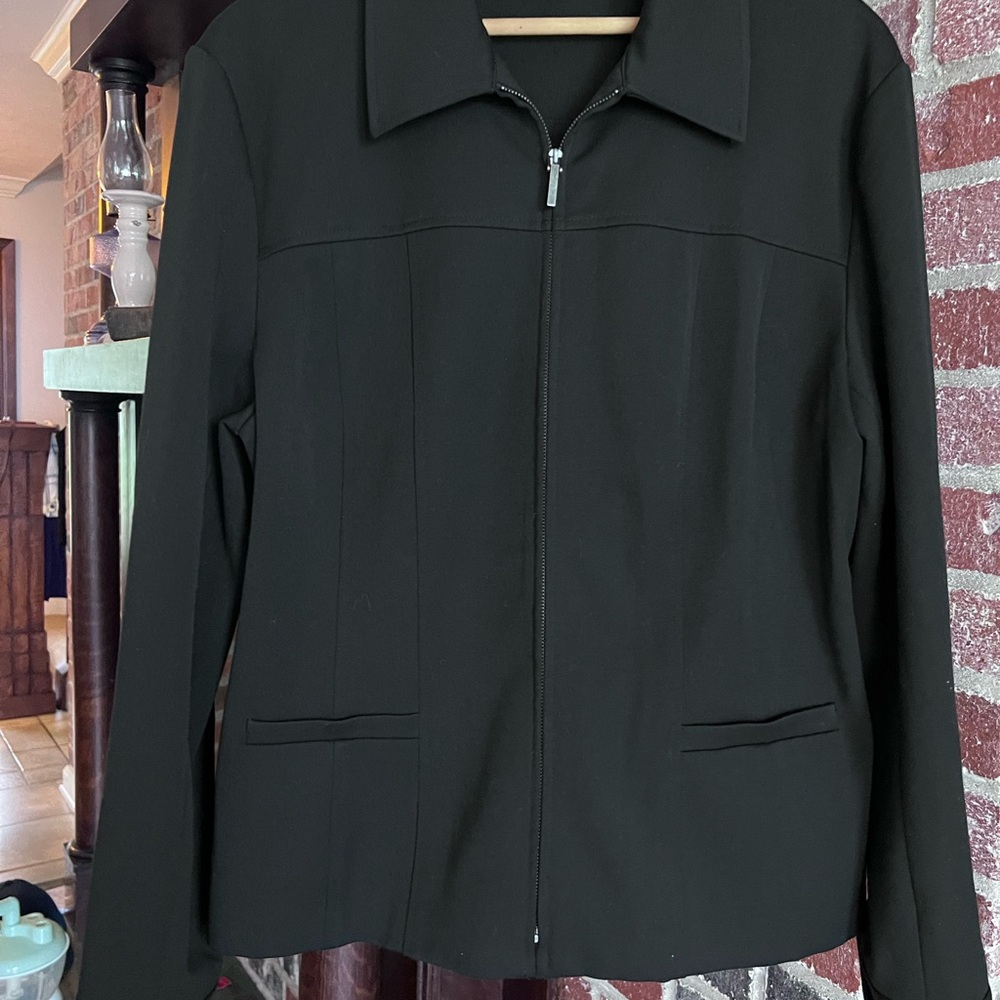 Talbots Black Blazer Classic Suit Jacket
